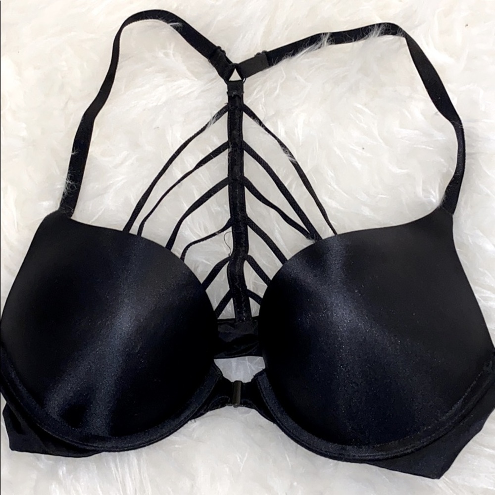 PUSH UP BOMBSHELL CAGED BACK BRA DOUBLE CUP